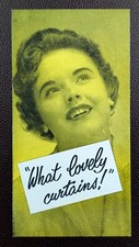 Vintage Rufflette Curtain Tape Leaflet - 1950s "What Lovely Curtains!" Guide