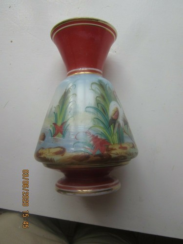 Vase cristal opalin - , en