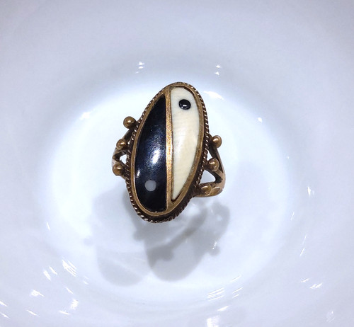 Superbe bague laiton - yin, et