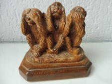 Belle Chiffre en Bois,3 Singes