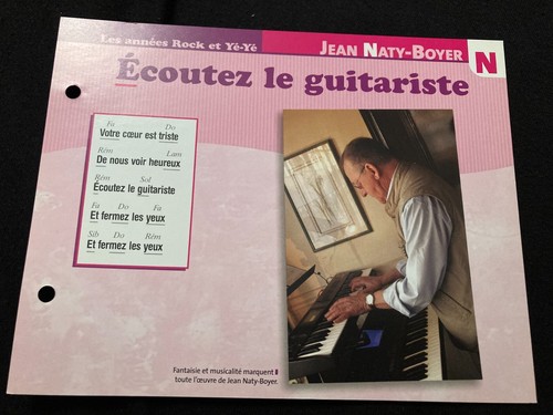Carte fiche plaisir chanter - fiche,