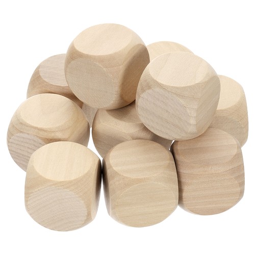 Pcs cubes bois brut - bois, pour