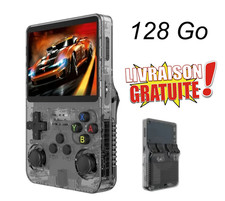 Console de Jeux Portable R36S 128Go 15 000+ Jeux PS1/N64/GBA/SNES Émulateur