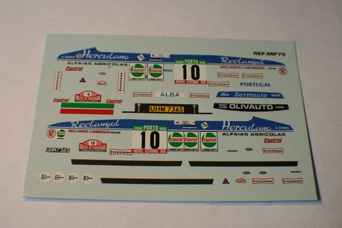 Decal ford escort rs gr1 - 1/43,