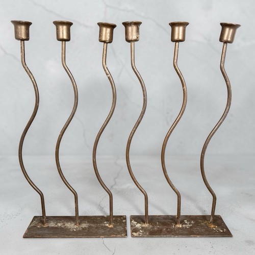 Paire bougeoirs vintage - bougeoirs, 3