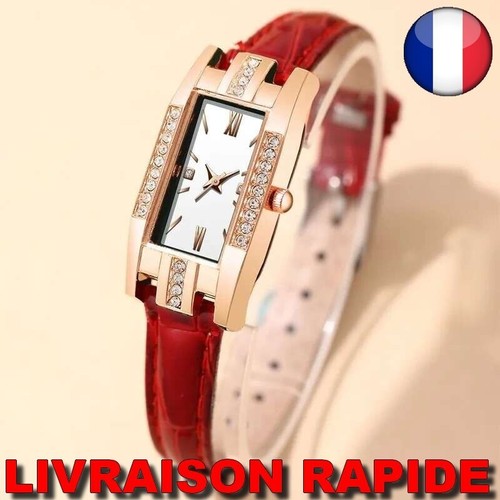 Montre carrée strass quartz - carrée,