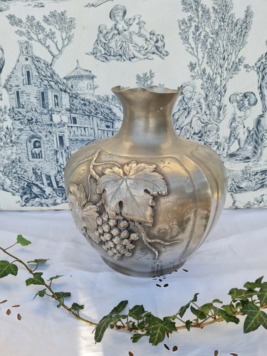 Ancien gros vase - gros, etain