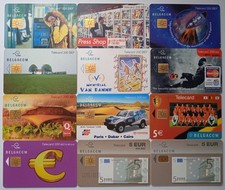12 télécartes  Belge -