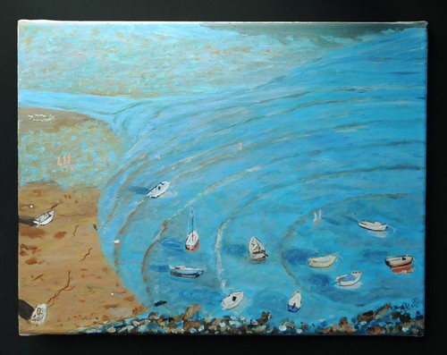 Tableau signé annette - am, et