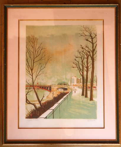 Grande lithographie lucien - lithographie,