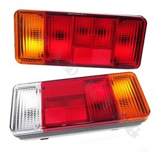 Lot De 2 Feux Arrière Pour Camion, Remorque, Avec La Prise 12/24 V