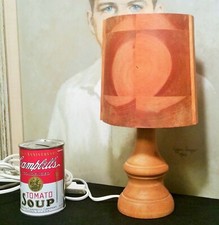 DOCKSTA Skulerövarn scandinavian ski lodge cabin wood table desk lamp vtg sweden