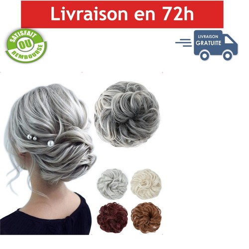 Chignon postiche bouclé