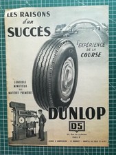 475 Vintage Advertising circa 1950 Dunlop Back Perrier Tires