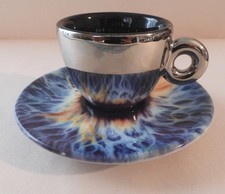 Illy Art Collection 2018  "Iris" Espresso Cup w/Saucer Marc Quinn  Italy IPA NEW