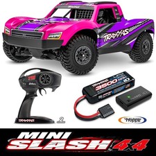 Traxxas TRX108164-1-PINK Traxxas Mini-Slash BL-2S 4x4 Rose 1/16 Short Course RTR