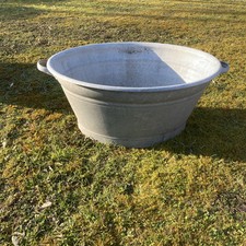 Grande bassine baignoire zinc