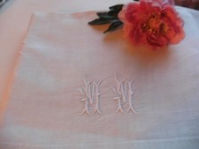 ANCIEN DRAP RUSTIQUE CHANVRE X