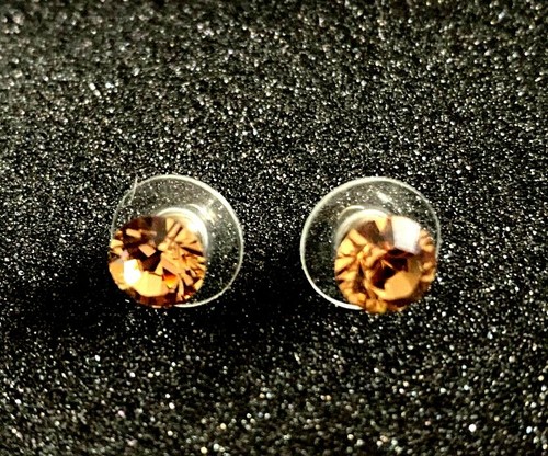 Boucle oreille clous cristal - boucle, d'oreille