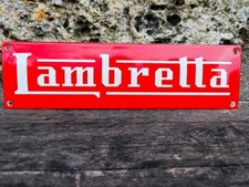 Plaque émaillée LAMBRETTA