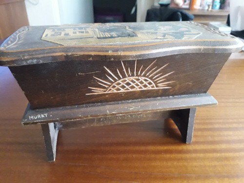 Ancien coffre boite bijoux - ancien,