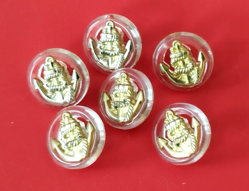 Lot boutons ancre marine - lot,
