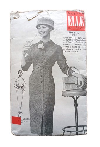 Patron couture vintage - patron, elle