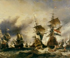 high quality oil painting handpainted on canvas " Battle of Texel"