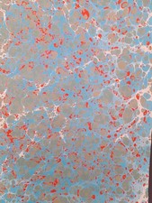 Papier marbré à la cuve de