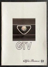 ALFA ROMEO GTV 6 2.5 & GTV 2.0 Car Sales Brochure c1980 #GB 843 119