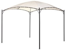 Tonnelle de jardin avec Structure en Acier 305 x 305 cm et Toile Beige Vomero