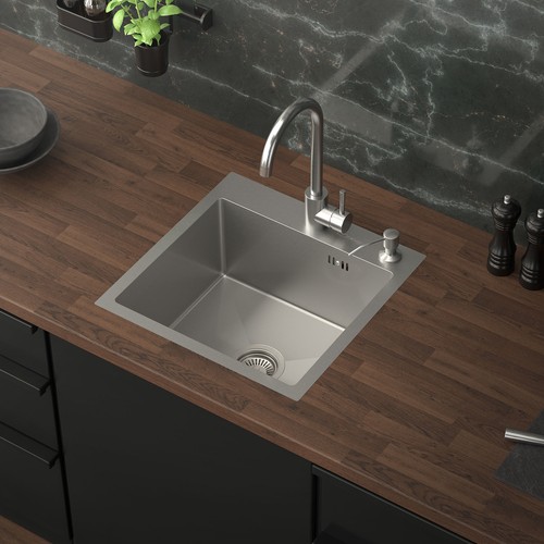évier 450x450 avec trous - Évier,