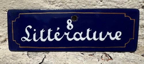 Ancienne plaque émaillée