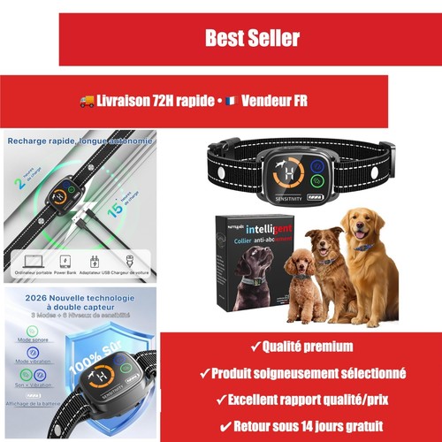 Collier anti aboiement chien - anti-aboiement,