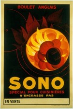 PUB CHARBON BOULET SONO Rvgs-POSTER 40x60cm d'une AFFICHE VINTAGE