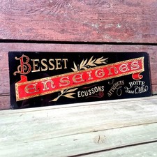 Ancienne Enseigne en verre