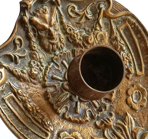 Ancien bougeoir bronze - bougeoir, en
