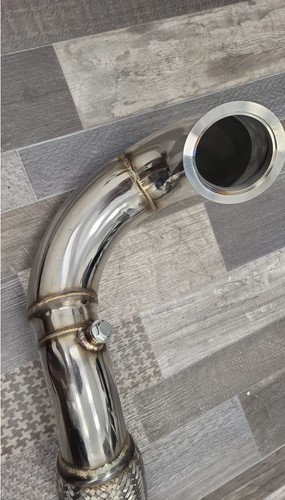 Downpipe defap inox 76mm - inox, vw