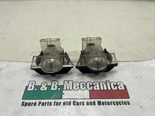 PAIR OF NEW ORIGINAL LICENSE PLATE LIGHTS FIAT RHYTHM 105 125 TC ABARTH (OM494)