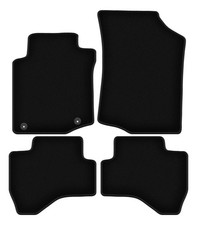 Tapis de sol en velours noir pour Toyota Aygo I année 2005-2014 set 4 pièces