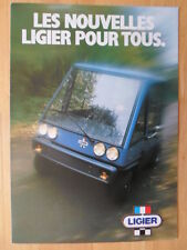 LIGIER JS4 Microcar orig 1982 French Mkt Sales Brochure - Rare Sans Permis item