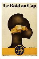 Le Raid au Cap VINTAGE POSTER Auguste MAMBOUR BELGIUM 1928 20x30 UNIQUE new