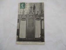 Old postcard Orne 61 living and talking church Menil Gondouin the Confessional