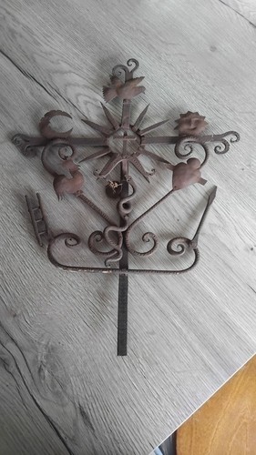 Art populaire croix fer forgé - art,