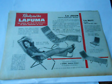 Advertising 1960 Lafuma Relaxation Chair Interlude Old Print