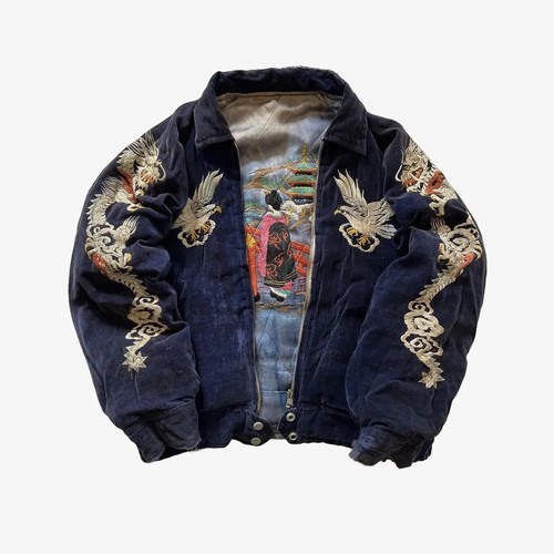 Veste japonais style vintage - veste,