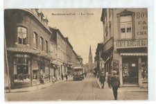 BELGIQUE , MARCHIENNE AU PONT RUE NEUVE , TRAMWAY