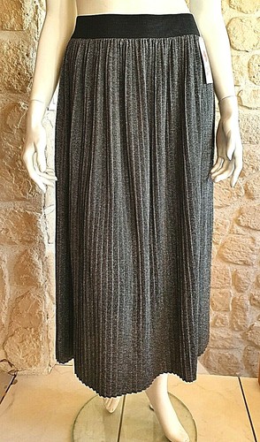 Jupe noire argent neuve - et,