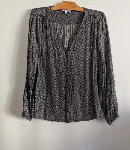 Blouse noire blanche - noire, et