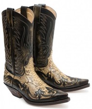 3241 Sendra Bottes western country python Sendra TIERRA PYTHON PANIZO II UNISEXE